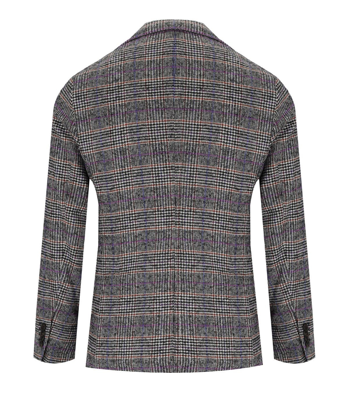 MANUEL RITZ GREY PRINCE OF WALES SINGLE BREASTED JACKET