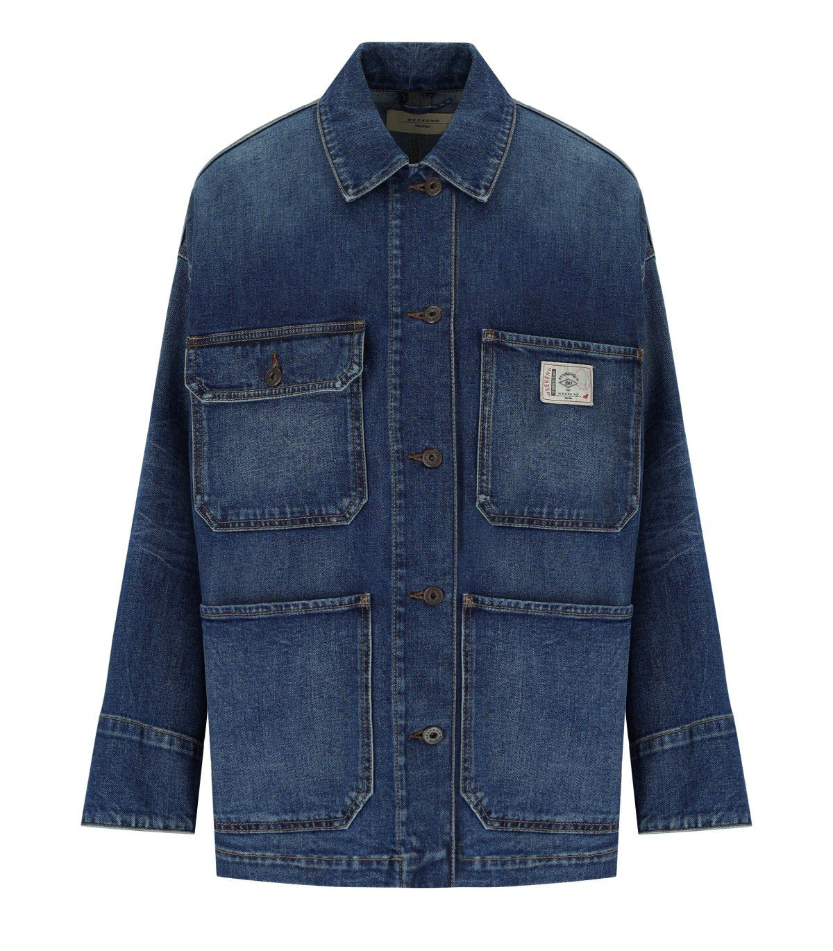 MAX MARA WEEKEND ALIGI BLUE DENIM JACKET