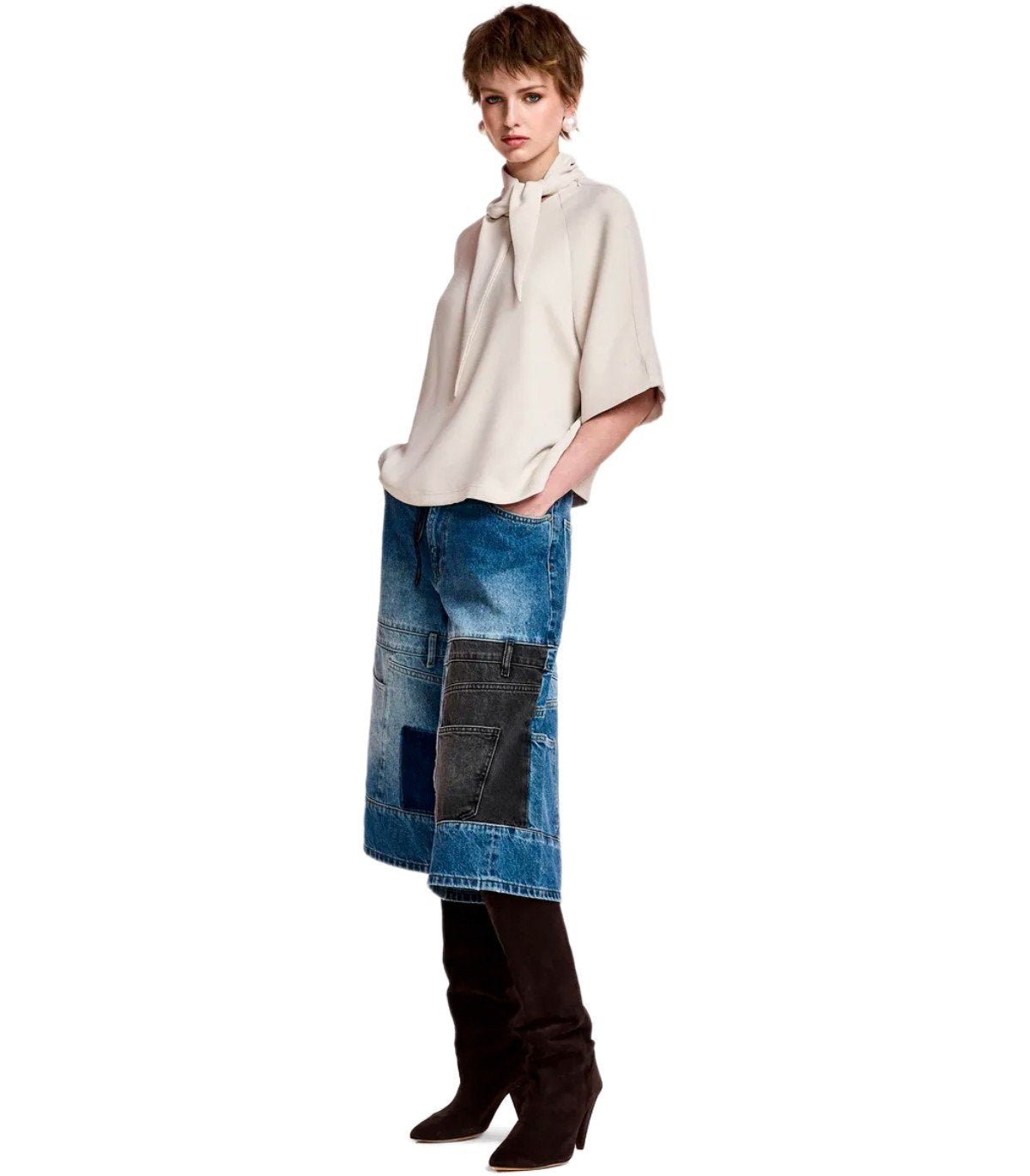 ESSENTIEL ANTWERP KASSIE ELFENBEIN TOP