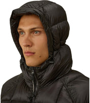 C.P. COMPANY D.D. SHELL BLACK HOODED DOWN JACKET