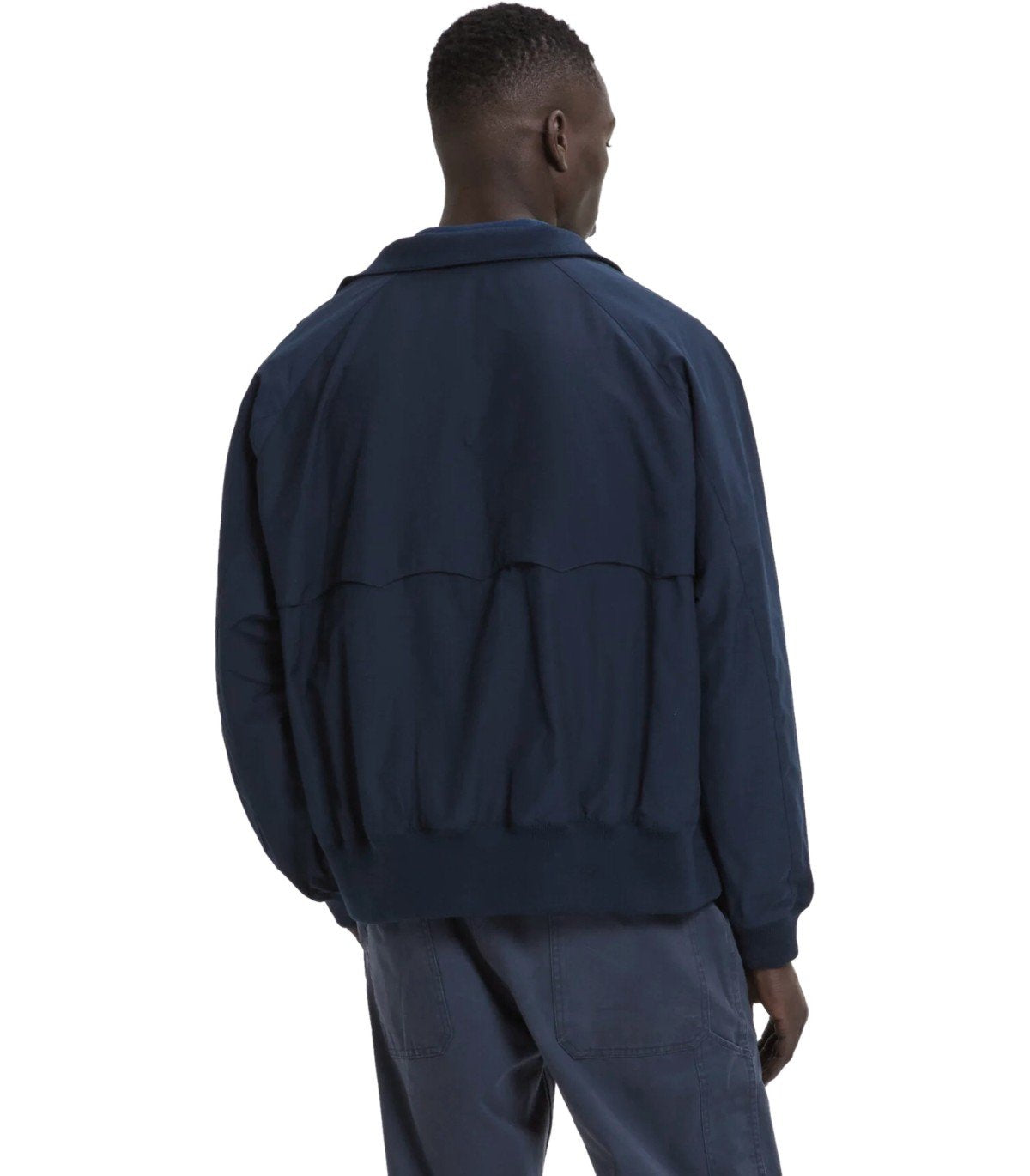 BARACUTA G9 HARRINGTON NAVY BLUE BOMBER JACKET