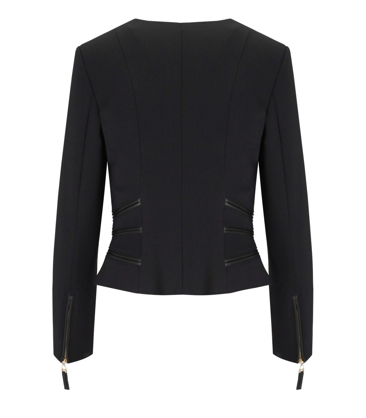 ELISBETTA FRANCHI BLACK ZIPPED JACKET