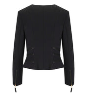 ELISBETTA FRANCHI BLACK ZIPPED JACKET