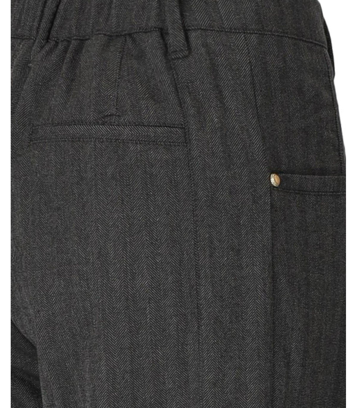 WHITE SAND ANTHRACITE GREY WIDE LEG PANTS