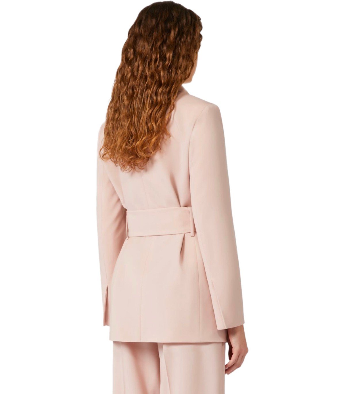 MAX MARA WEEKEND TESO PINK BELTED BLAZER