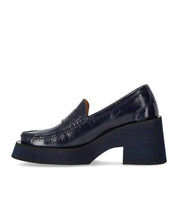 PALOMA BARCELÓ ODELE MARINEBLAUER LOAFER MIT ABSATZ