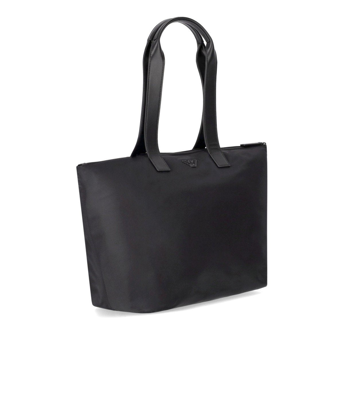 EMPORIO ARMANI BLACK NYLON SHOPPING BAG