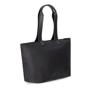 EMPORIO ARMANI BLACK NYLON SHOPPING BAG