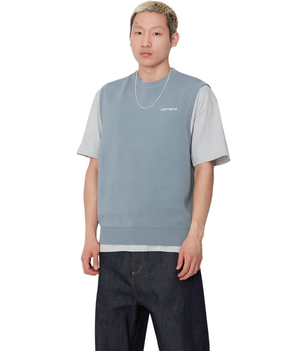 CARHARTT WIP SCRIPT MISTY SKY VEST