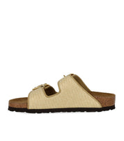 BIRKENSTOCK ARIZONA RAFFIA BIG BUCKLE NATURAL SANDAL