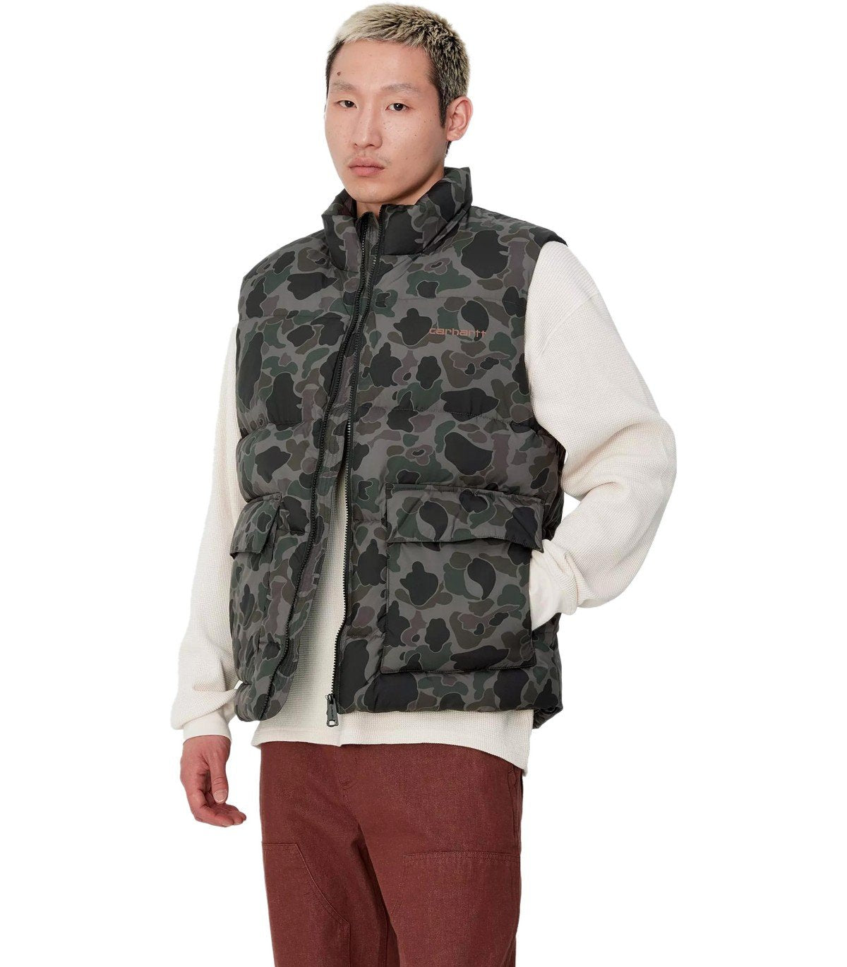 ジャケット・アウター 00s carhartt camouflage duck vest y2k Gilet Springfield Camo Duck Grigio Carhartt WIP – FerrarisBoutique