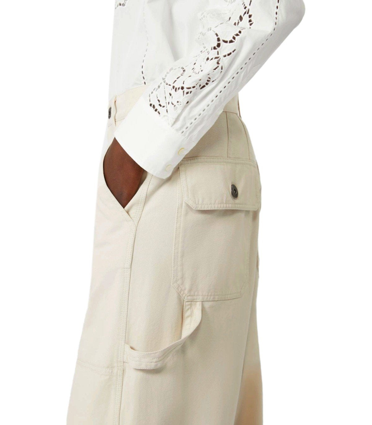 MAX MARA WEEKEND CARONTE ELFENBEINE HOSE