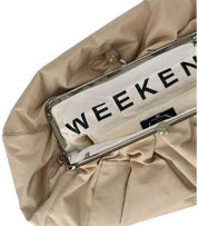 MAX MARA WEEKEND PASTICCINO APIO LARGE BEIGE CLUTCH