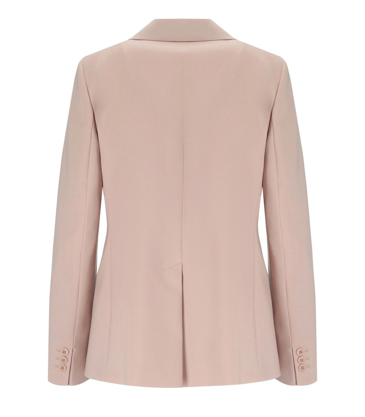 MAX MARA WEEKEND LAMINE PINK SINGLE-BREASTED BLAZER