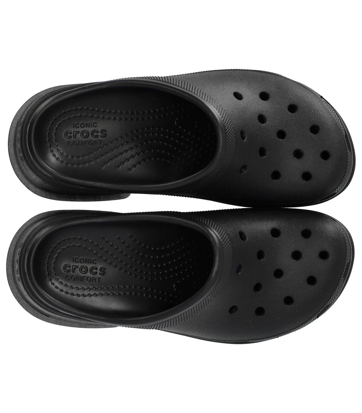 CROCS SIREN BLACK HEELED CLOG