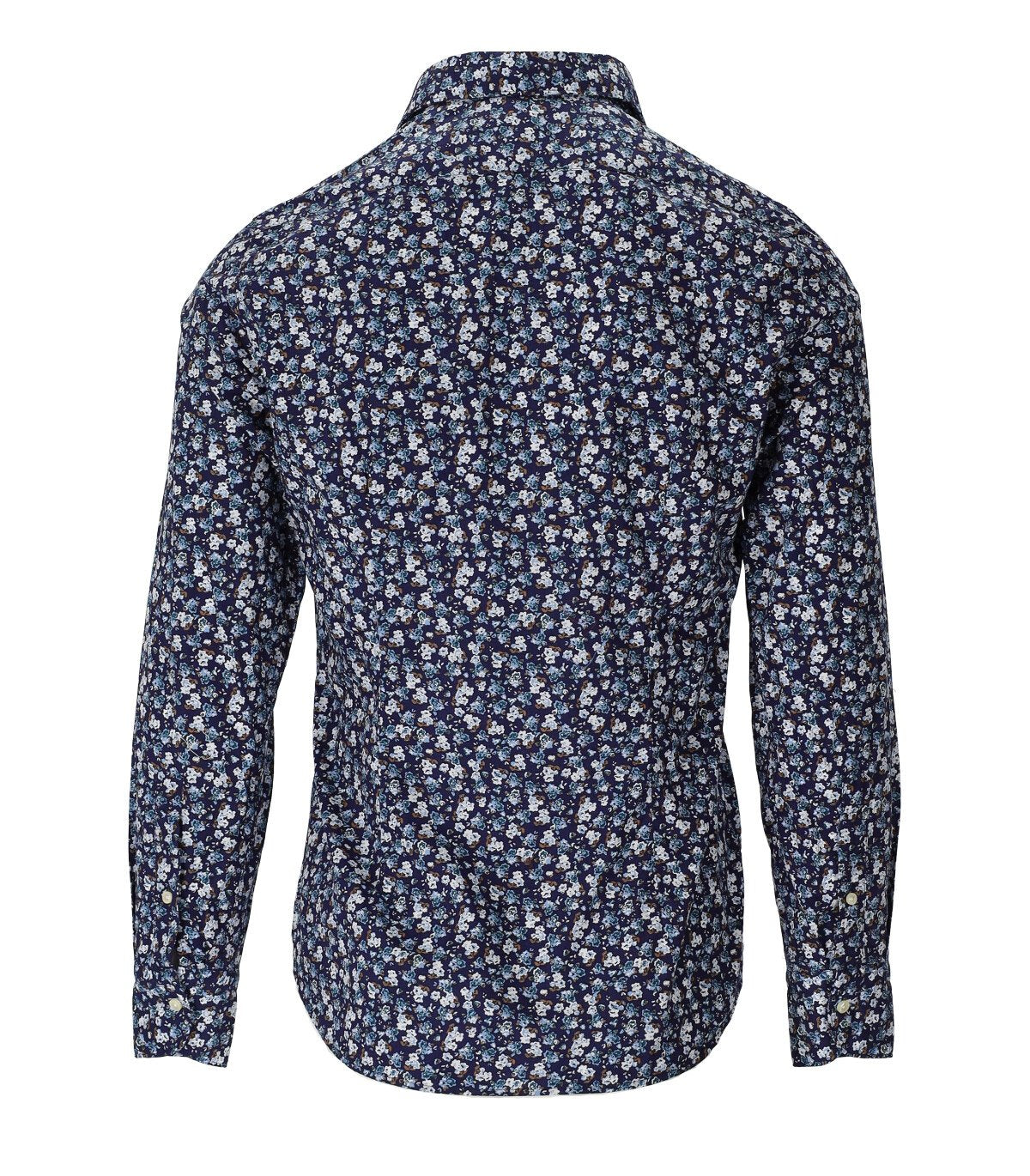 CAMICIA A FIORI BLU GMF 965