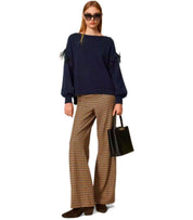 MAGLIONE CON PIUME BLU TWINSET