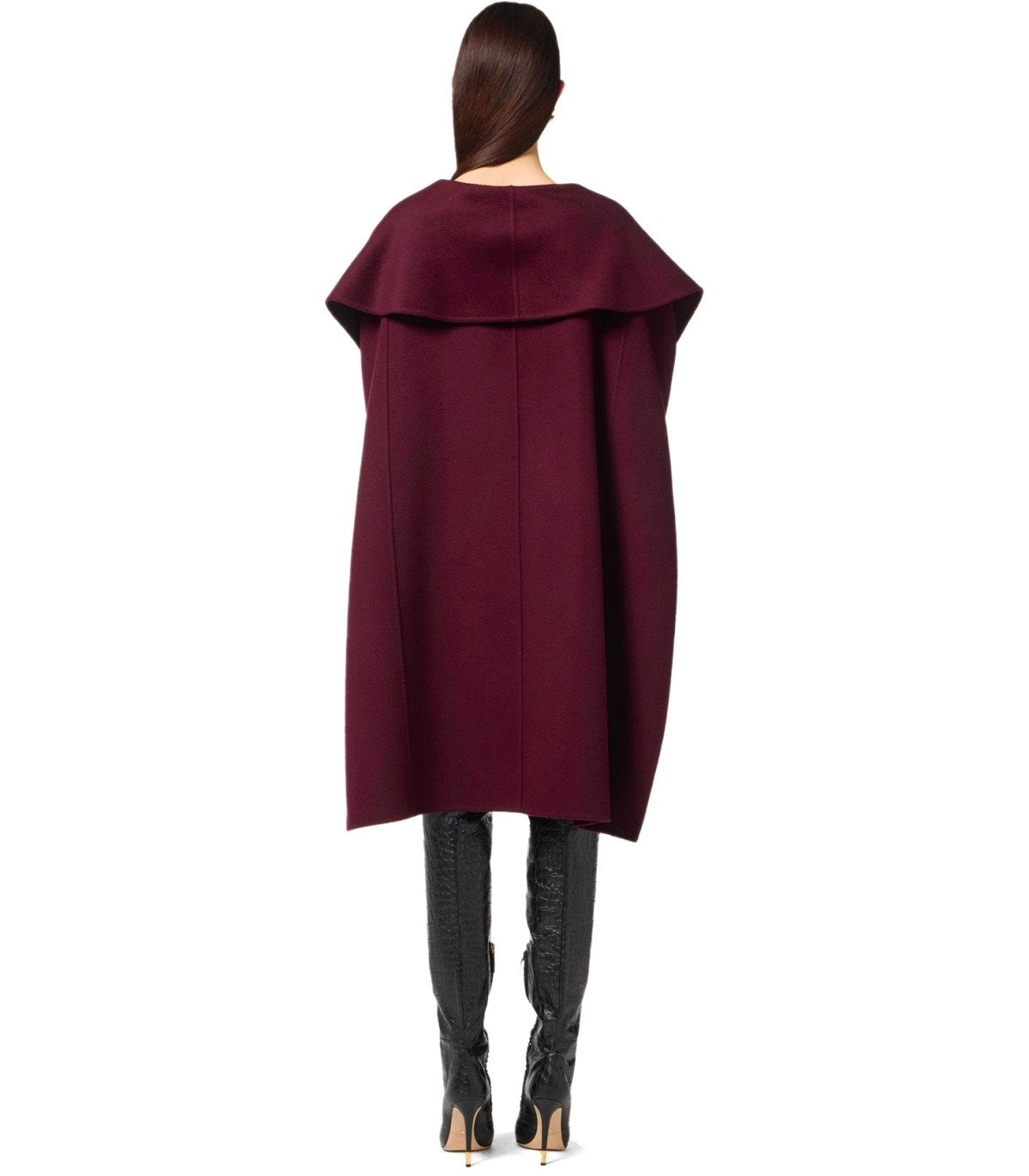 CAPA CON CINTURÒN MERLOT ELISABETTA FRANCHI