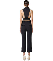 ELISABETTA FRANCHI BLACK SMOKING TROUSER