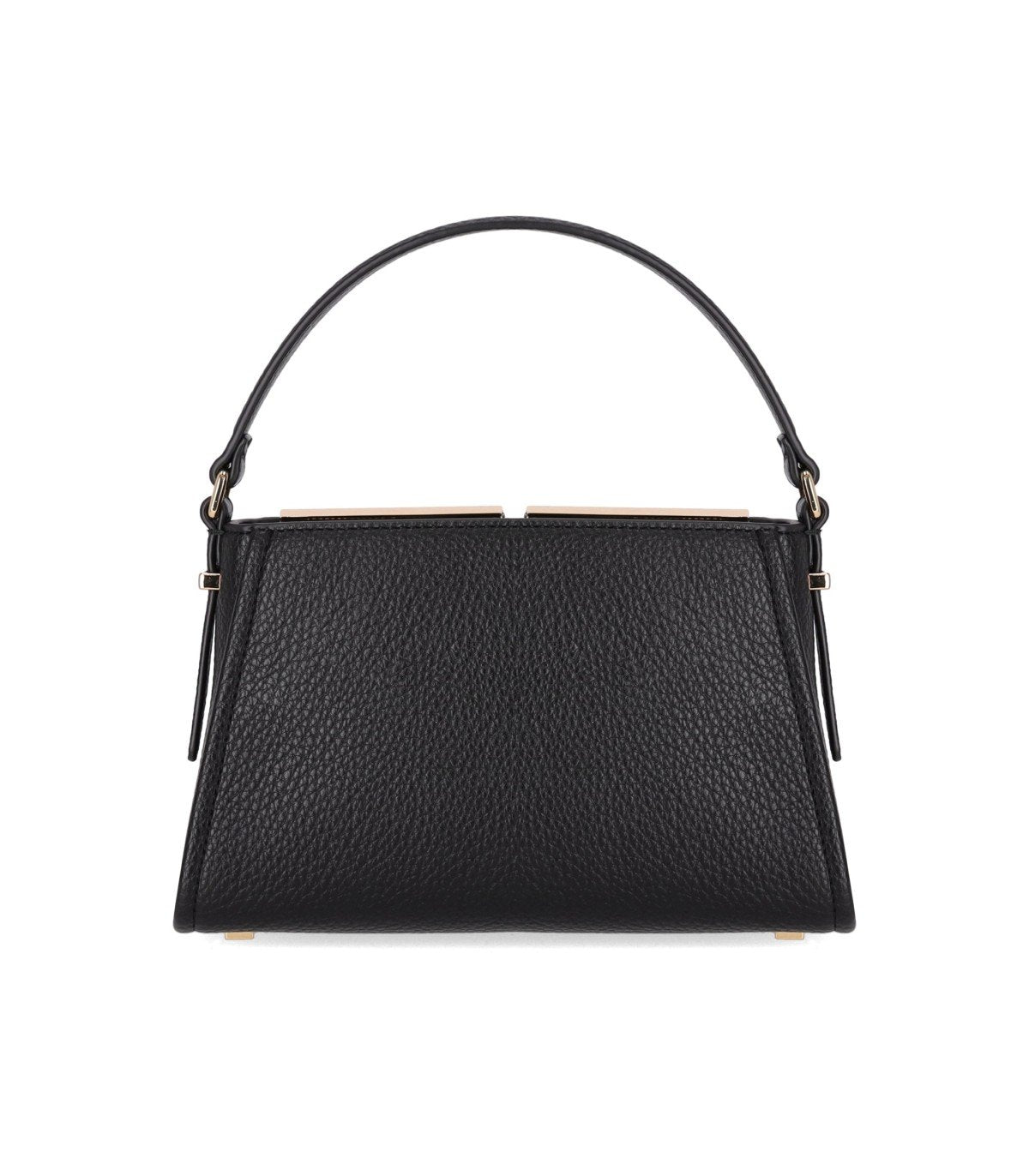 BORSA A MANO NERA CON MAXI LOGO ELISABETTA FRANCHI