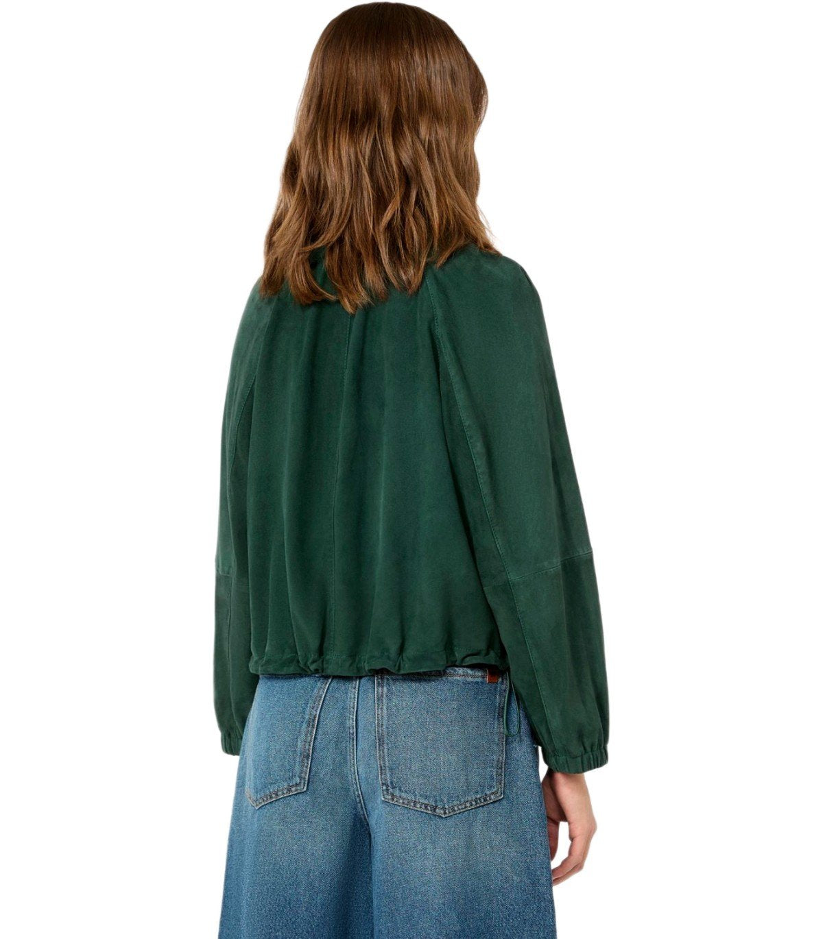 GIACCA ZUPPA IN SUEDE VERDE MAX MARA WEEKEND