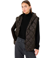 GILET IMBOTTITO GIOCHI MARRONE MAX MARA WEEKEND