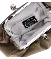 MAX MARA WEEKEND PASTICCINO CUBICO MEDIUM TAUPE CLUTCH