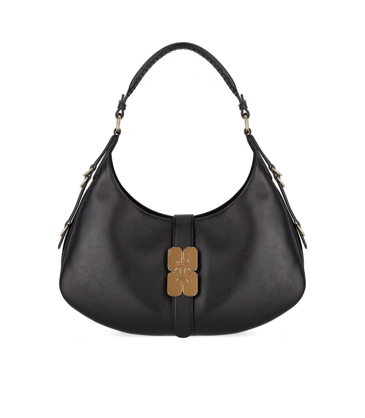 GANNI KAT BLACK SMALL SHOULDER BAG