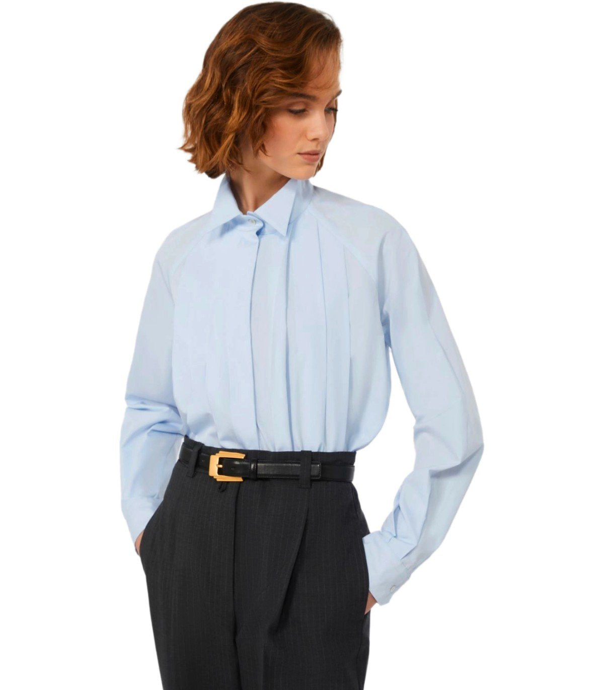 MAX MARA WEEKEND ACANTO LICHTBLAUWE OVERHEMD