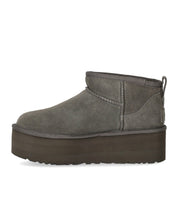 UGG CLASSIC ULTRA MINI PLATFORM GRAUER STIEFEL