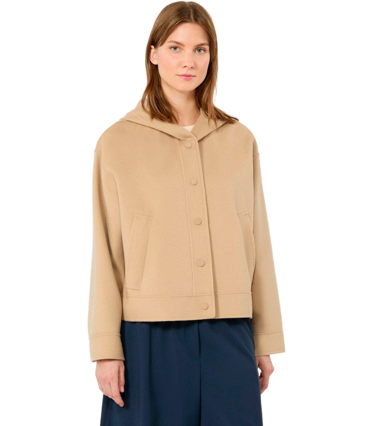 GIACCA CON CAPPUCCIO RIDENTE BEIGE MAX MARA WEEKEND