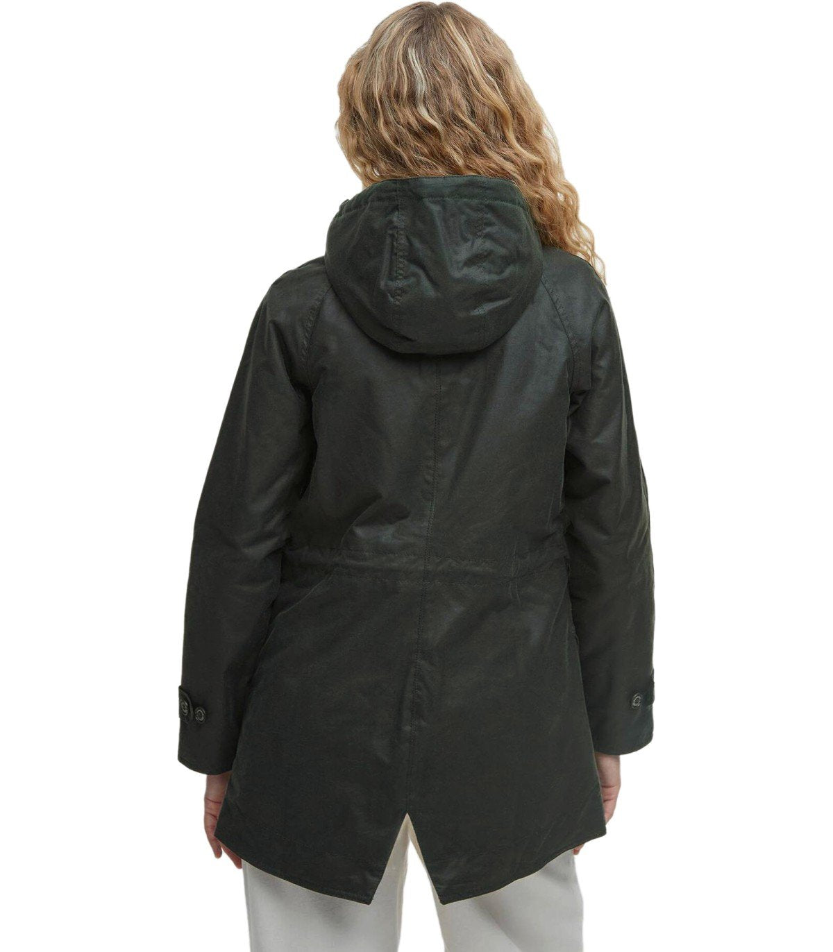 GIACCA CON CAPPUCCIO CANNICH WAX VERDE BARBOUR