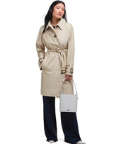 BARBOUR MAIA LIGHT SAND TRENCHCOAT