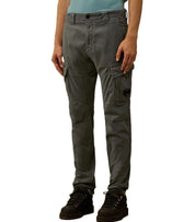 C.P. COMPANY STRETCH SATEEN DARK SHADOW CARGO PANTS