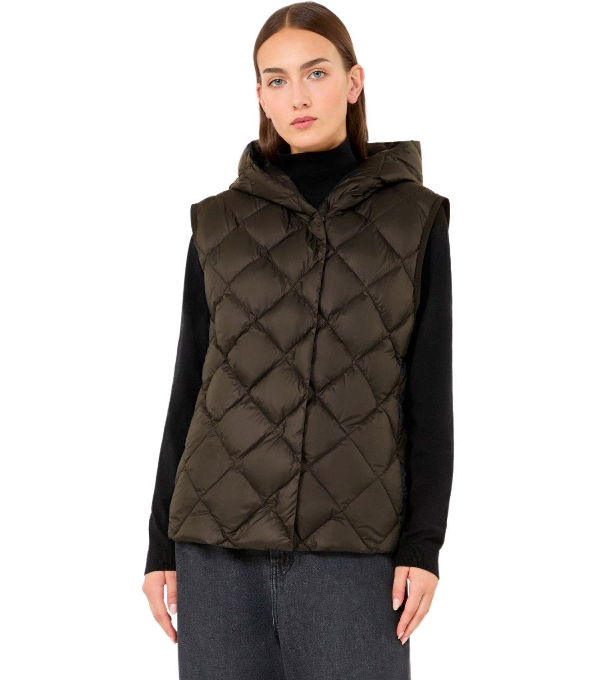 GILET IMBOTTITO GIOCHI MARRONE MAX MARA WEEKEND