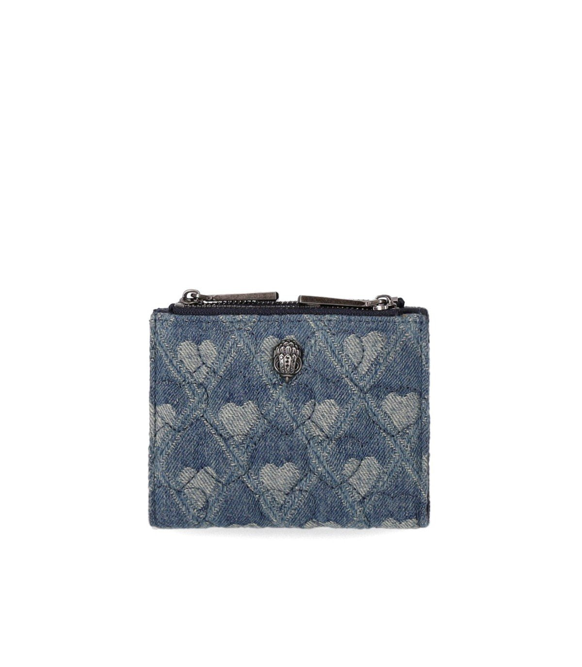 KURT GEIGER KENSINGTON DENIM SMALL BLAUW WALLET