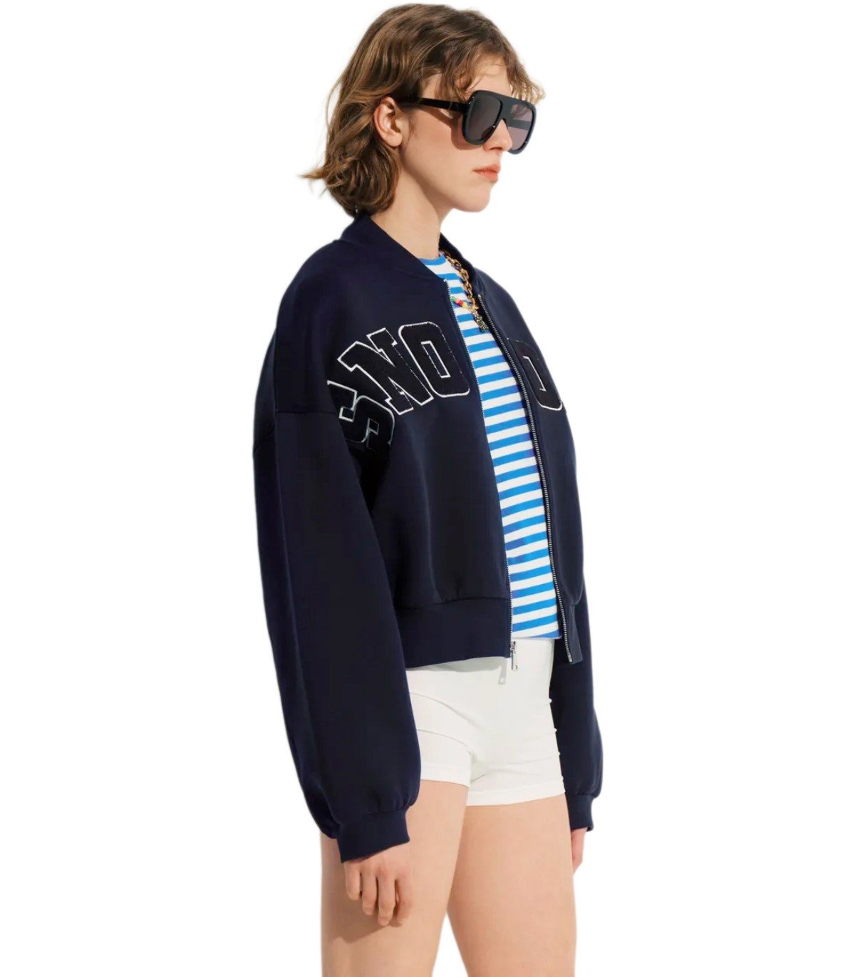 ESSENTIEL ANTWERP JILNIUS BLAUES SWEATSHIRT