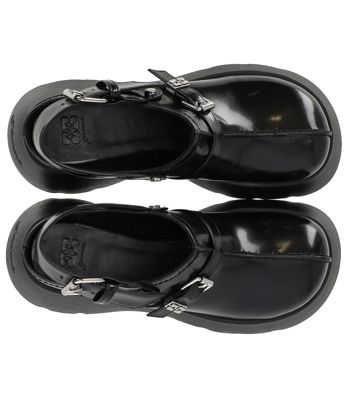 CLOG PLATEFORME NOIR GANNI
