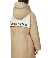 PIUMINO REVERSIBILE CON CAPPUCCIO NOVAK BEIGE MAX MARA WEEKEND