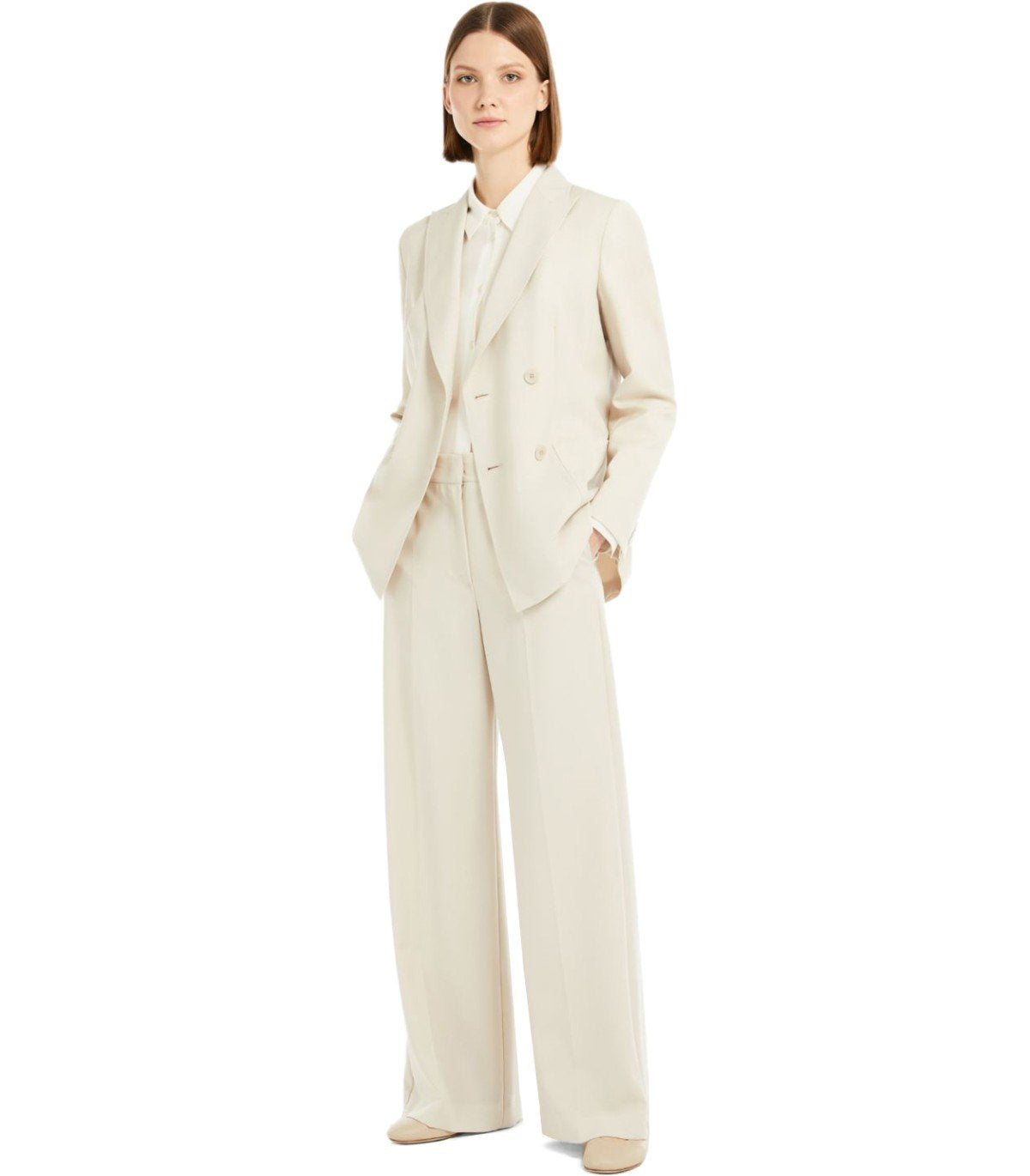 CHAQUETA DE DOBLE BOTONADURA NERVOSO SABBIA MAX MARA WEEKEND