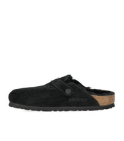 BIRKENSTOCK BOSTON SHEARLING BLACK CLOG