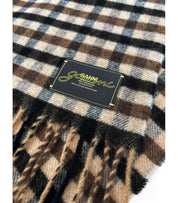 SCIARPA CHECK COFFEE GANNI