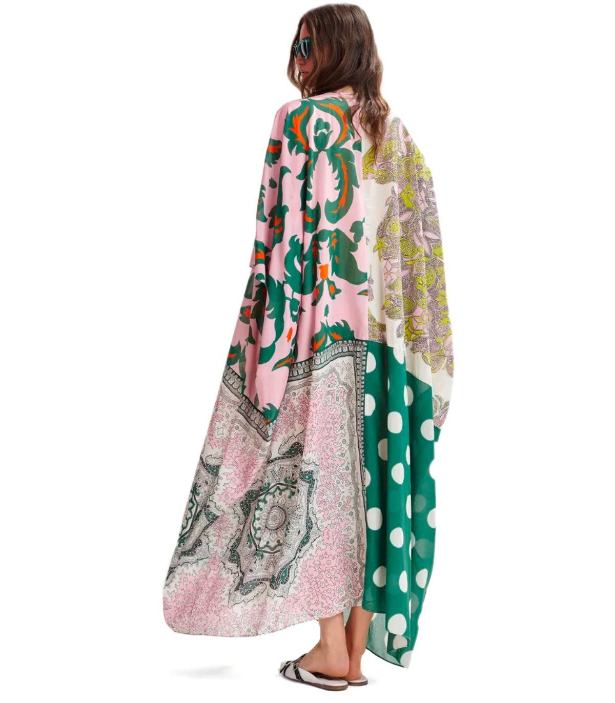 ESSENTIEL ANTWERP HANSAS MULTICOLORED KAFTAN DRESS