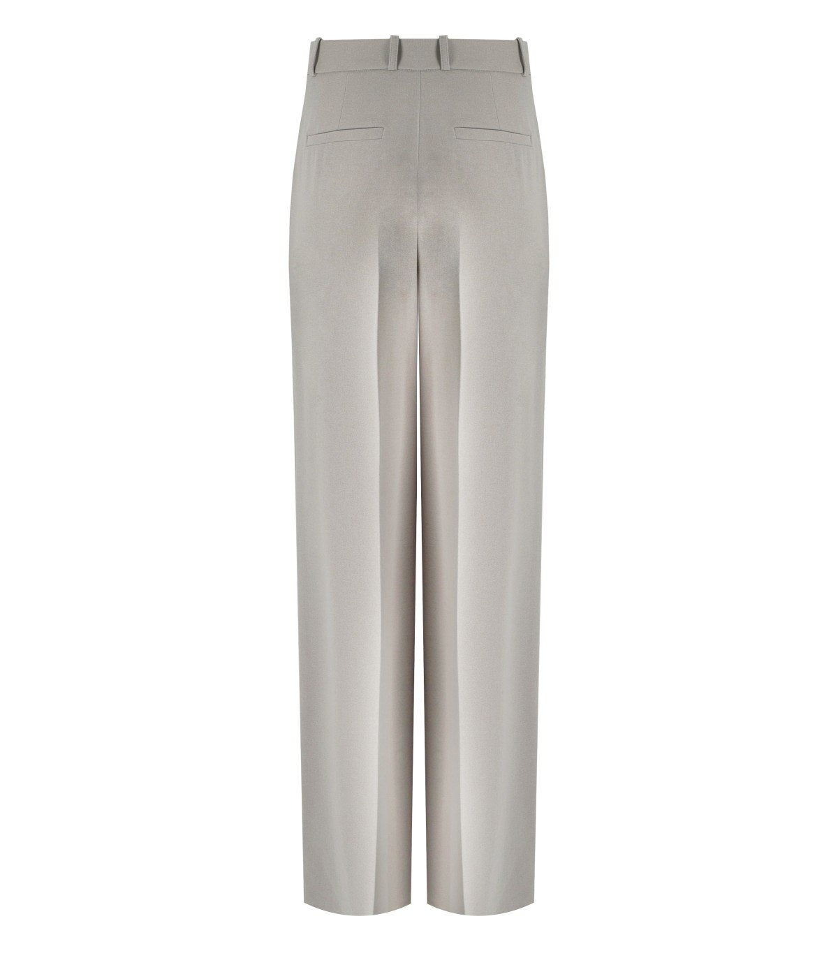 ELISABETTA FRANCHI PEARL GREY WIDE LEG PANTS