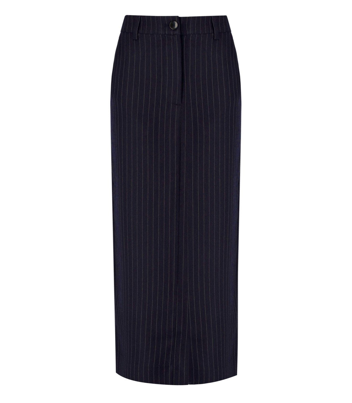 ESSENTIEL ANTWERP GLOSSARY NAVY BLUE MIDI SKIRT