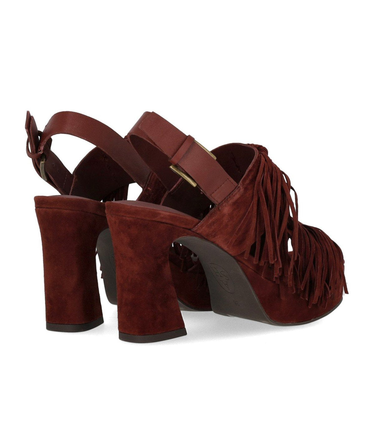 SANDALE À TALON OPRAH BORDEAUX ASH