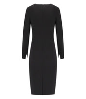 VESTIDO TUBO CON BORLAS NEGRO ELISABETTA FRANCHI