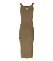 ELISABETTA FRANCHI BEIGE MIDI STRICKKLEID