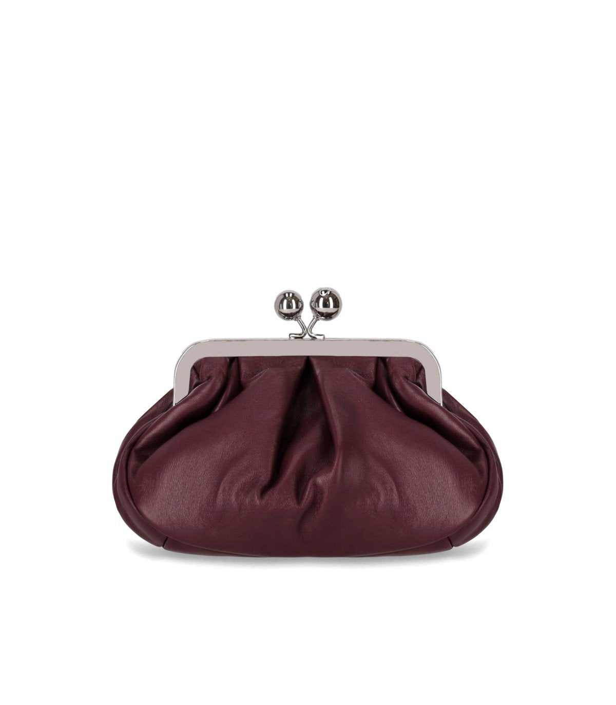 MAX MARA WEEKEND PASTICCINO PRATI SMALL BORDEAUX CLUTCH
