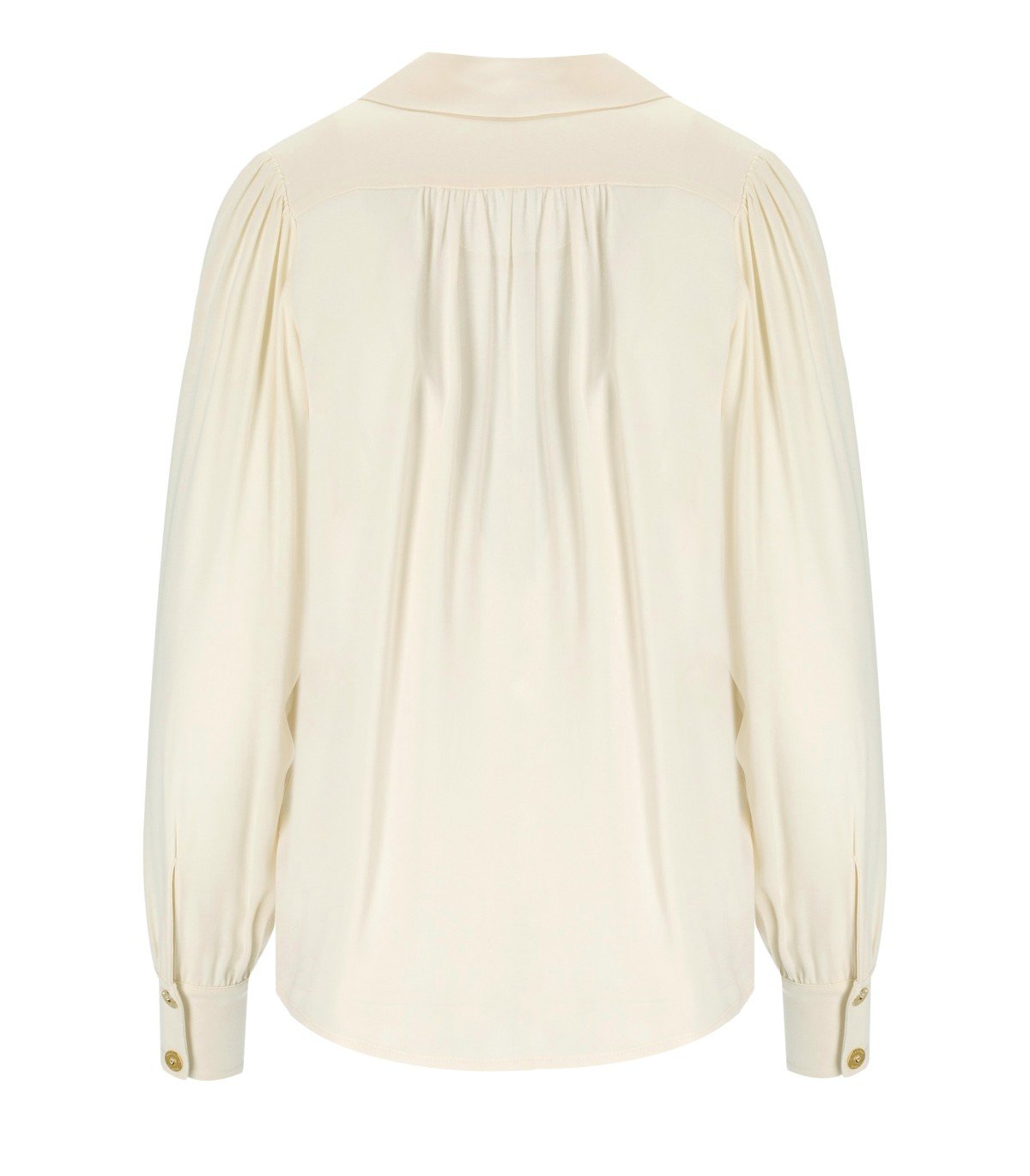 ELISABETTA FRANCHI MILK BLUSE MIT JUWEL